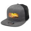 Printed Heather Flat Peak Truckers